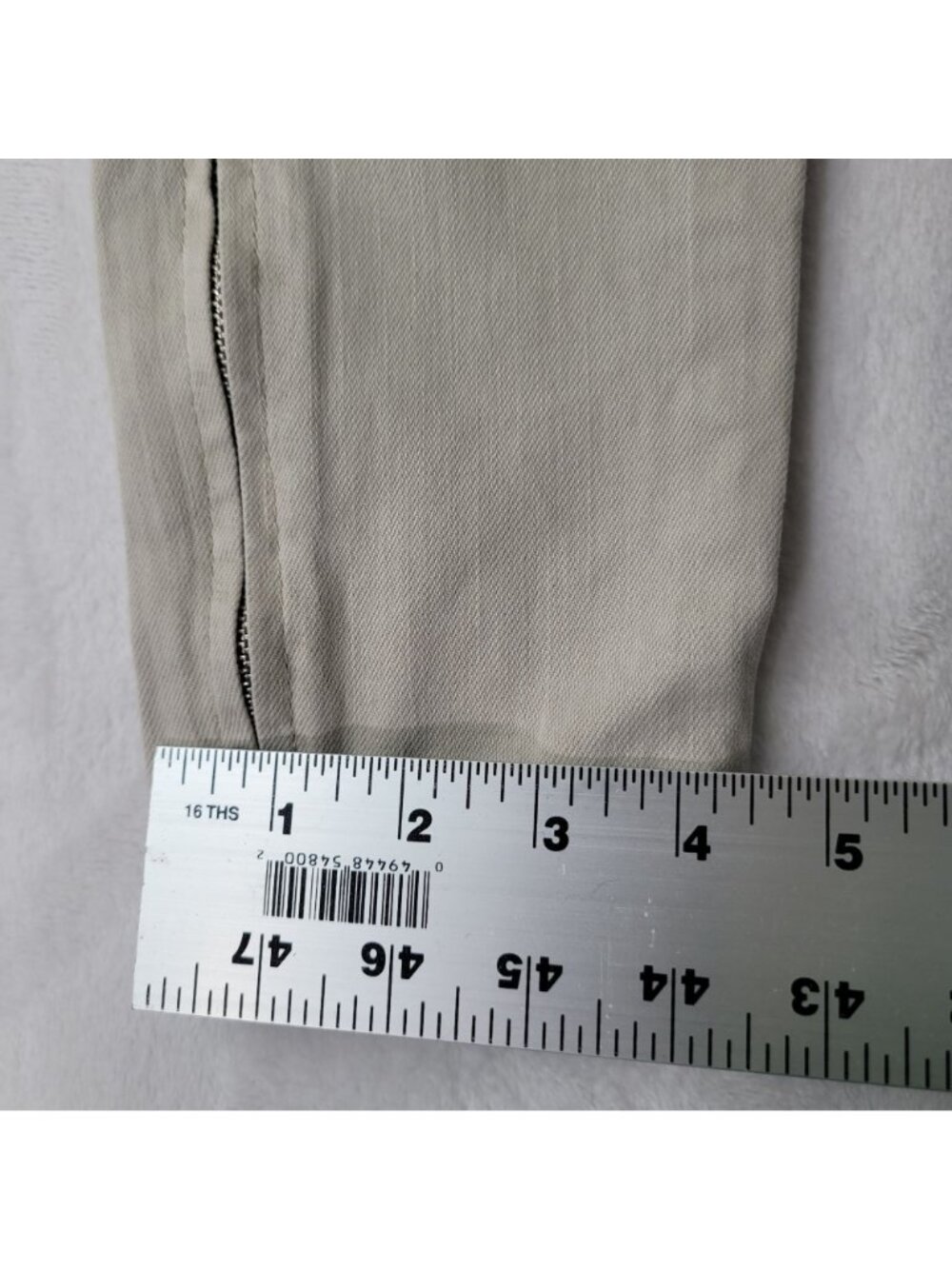 Pacsun Men's Active Stretch Beige Drawstring Zippered Ankle Jogger Pants Size S - Picture 10 of 12